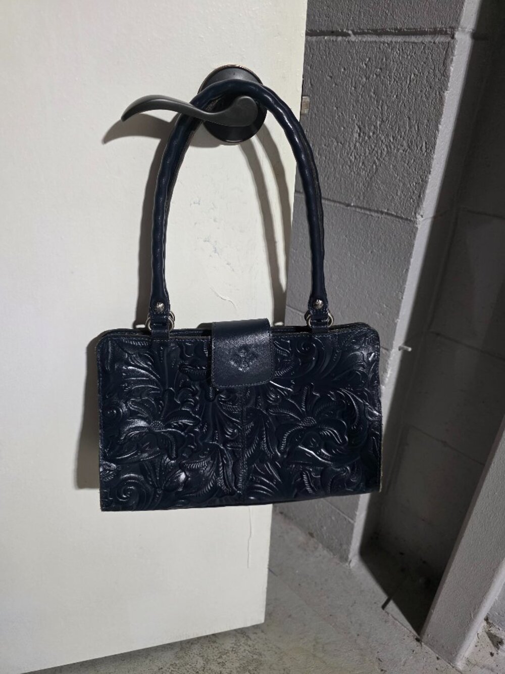 Patricia Nash Navy Embossed Purse